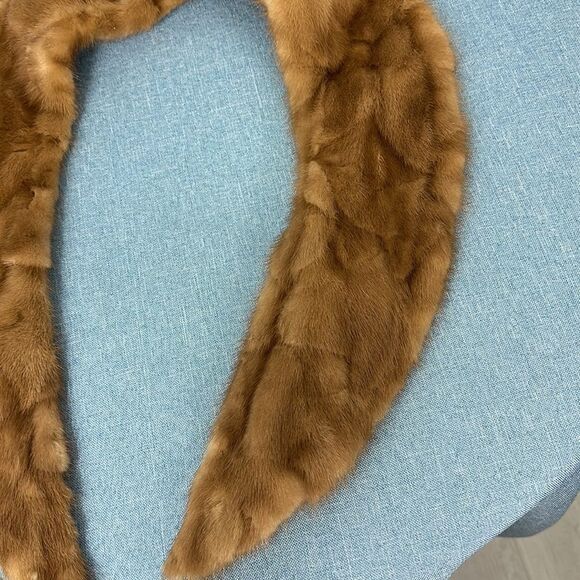 Vintage Brown Mink Fur Collar - Picture 2 of 7